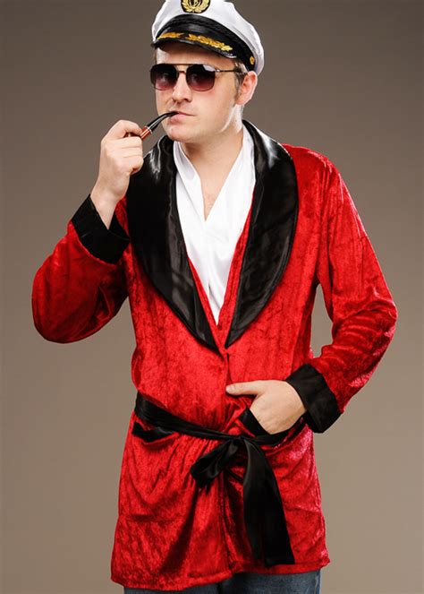 hugh hefner style smoking jacket